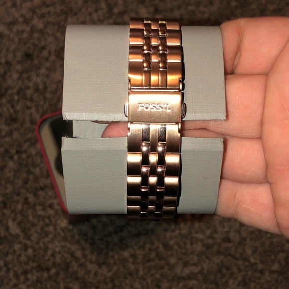 Rose Gold Fossil Watch